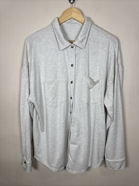 Z Supply Womens Shacket Shirt Snap Stretch Modal XL Soft Cozy Casual